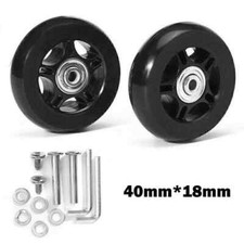 Gepäckkoffer Ersatzrad Gummi Schwenkräder Trolley DIY Rollen 40-90mm Rad Set DE