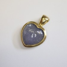 Ferrochristal Herz Kettenanhänger 585 Gold, 20 mm = 3 g