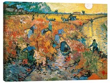 Leinwandbild Der rote Weinberg