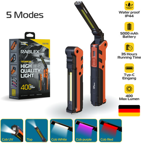 Led arbeitsleuchte cob - arbeitsleuchte, akku