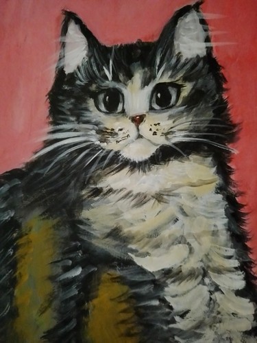 Katzenbild vintage stil tobby - stil,
