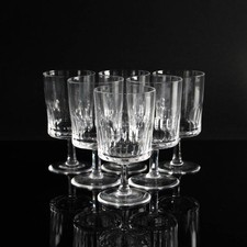Hirschberg Kristallglas Weinglas PRISMA SET von 6 mid century vintage