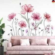 decalmile Wandtattoo Mohnblume
