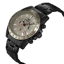 FIREFOX SKY COMMANDER FFS23 Edelstahl Chronograph SCHWARZ Herrenuhr grau 10 ATM