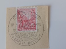 Briefmarke DDR 1953 Berlin Stalinallee mit SST 08.03.54 Rochlitzer Porphyr
