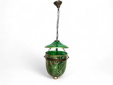Orient Kolonialstil  Glas Decken Hängelampe lampe 1001-Nacht Grün mit Deckl 24/7