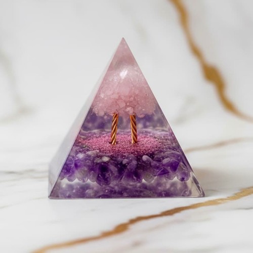 Orgonit pyramide amethyst - orgonit,
