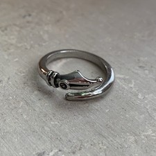 Ring Fingerring Füller Füllhalter Füllfederhalter Legierung silber verstellbar
