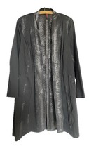Krinés Berlin: Gehrock Blazer Damen Gr. 42 Design Edel Schwarz Silber