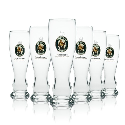 Franziskaner bier glas 3l - 6x,
