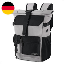 KYYLZ Rucksack Damen,Rolltop Rucksack Herren,27L Groß Schulrucksack Rucksack Was