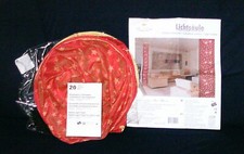 ROYAL LINE: Festliche Lichtsäule, rot mit goldenen Sternen, 200cm/30cm, neu !!!