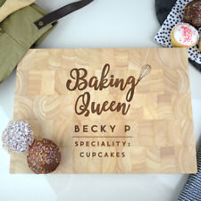 Personalisiertes Backen Königin Servieren Kuchenbrett Groß Kuchenständer Küche Mama Geschenke