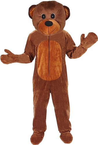Teddy bär kostüm maskottchen - kostüm,