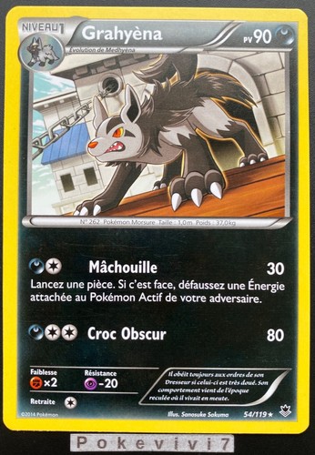 Pokemon karte grahyena 119 - grahyena, 54/119