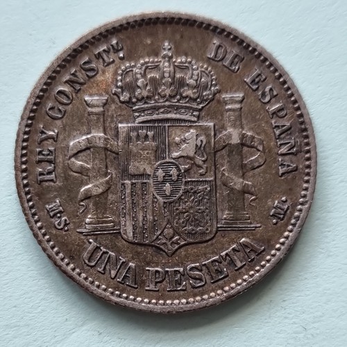 1882 spanien silber - silber, peseta