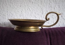 Alter Messing Kerzenhalter, Vintage Kerzenhalter für Stab- oder runde Kerzen