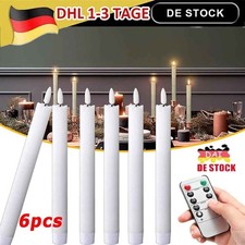 6X Stabkerzen LED Kerzen