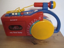 My First Sony Tragbarer Kinder Kassettenrecorder CFM-2300 Mikrofon AM/FM Radio