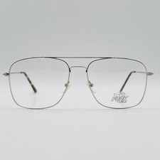 Funk Brille Damen Herren eckig silber Mod. Babka Food Dieter NEU