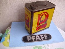 Öldose,Blechdose,Firmenschild Pfaff Kaiserslautern, kein Emailschild