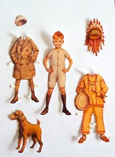 Anziehpuppe, Papierpuppe, Paper Doll ...  TEDDY  ,,,,