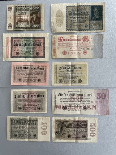 Reichsbanknoten - 10,