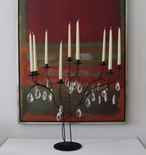 ANTHOLOGIE QUARTETT Kerzenständer 9-armig mit Kristallen "WINTER"  Kerzenhalter