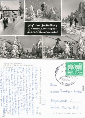 Ansichtskarte oberwiesenthal - ansichtskarte,
