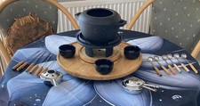 Fondue Set mit., Gußeisentopf