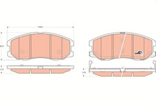 BREMSBELAGSATZ FÜR CHEVROLET