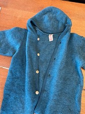 Engel Overall mit Kratzschutz Gr.86/92 Einteiler Baby Anzug 100% Schurwolle