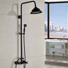 Retro Dusch Armatur Regendusche Duschsystem Bath Duschkopf Handbrause Duschsatz