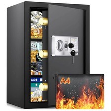 Mejasg 70L Safe Tresor Feuerfest mit Feuerfeste Dokumententasche&2