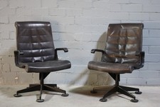 Knoll International Sapper Collection Leder Konferenz Stuhl Sessel Lounge-Chair