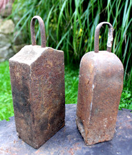 2 sehr alte antike Eisen Gewichte Eisengewicht Waage Deko für Sammler Vintage