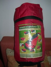 ADVENTURIDGE Mumien-Schlafsack - schwarz/rot - guter Zustand