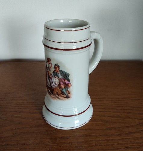 Alter porzellan bier krug - bier,