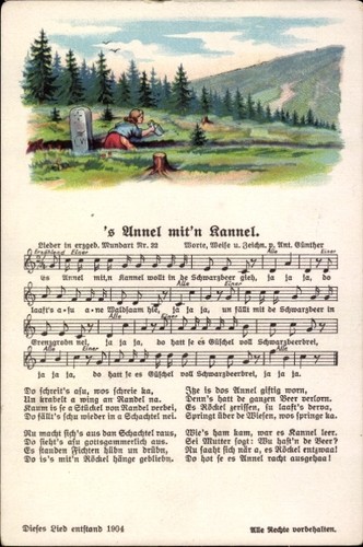 Lied günther anton - ak,