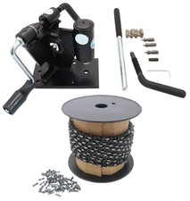 Sägekette 3/8 1,6 30m Kettenrolle + 2in1 Nietgerät für Motorsäge Kettensäge