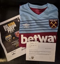Matchworn Spielertrikot West Ham United Signiert Lanzini Zertifikat Trikot