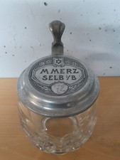 Bierkrug Glaskrug Kommun Brauerei  M. Merz Selb Bayern   0,45L