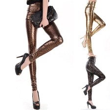 Damen High Waist Glänzend