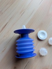 Tupperware Garnierspritze. Mit Zubehör. Blau.