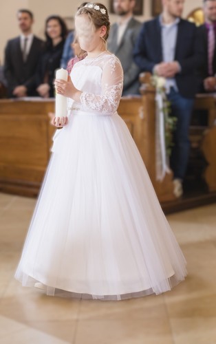 Kommunionkleid langarm mit