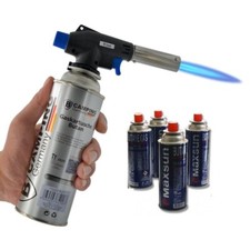 Bunsenbrenner Double 2in1 Flammspritzpistole Gaskartusche Butan Gas Lötbrenner
