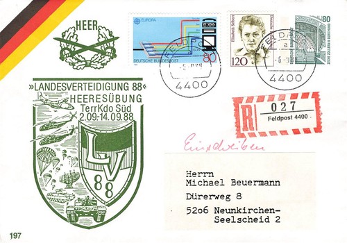 155417 feldpost bundeswehr - feldpost,