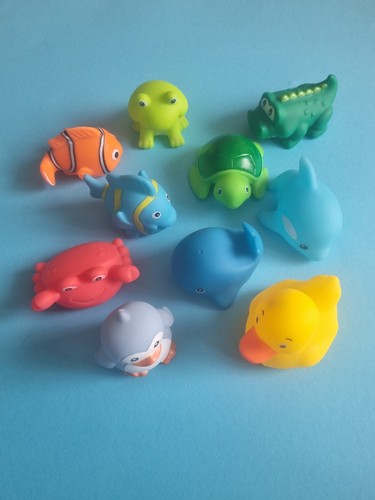 10er set badefiguren baby - set,