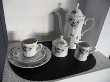 Neu 39-tlg. Kaffee Service Eschenbach Teller Tasse Kanne Dose 12 Prs. Tafelsevic