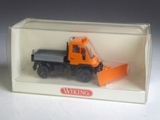 (YG-27) Wiking 6460335 Unimog U 400 mit Schneepflug Winterdienst in OVP